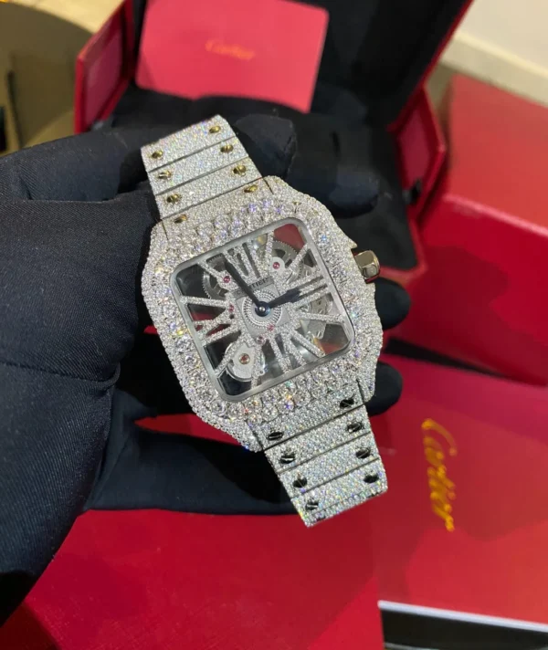 white skeleton cartier