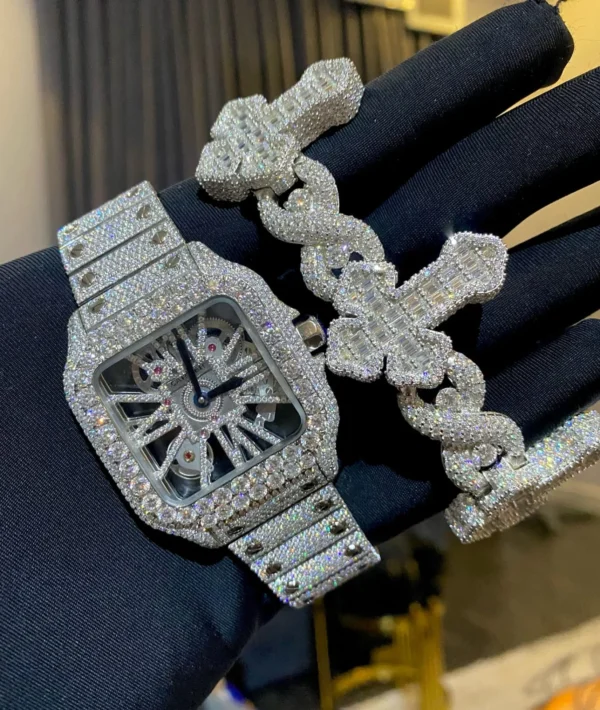 white skeleton cartier