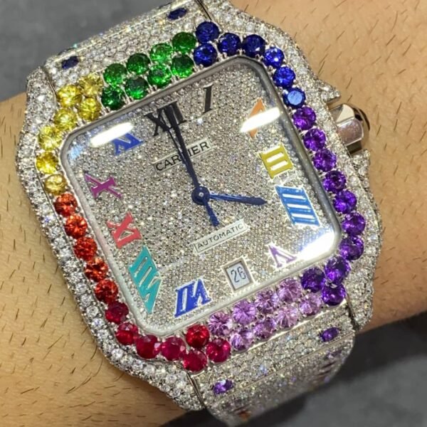 iced cartier arabic rainbow
