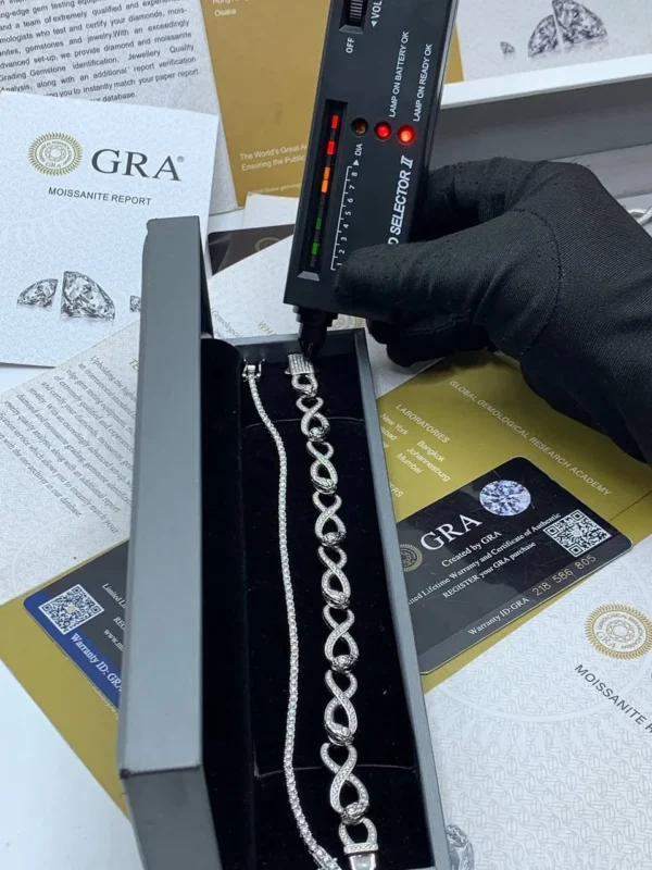 diamond infinity and tennis bracelets