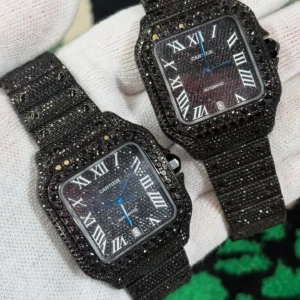 Black Diamond Cartier Santos