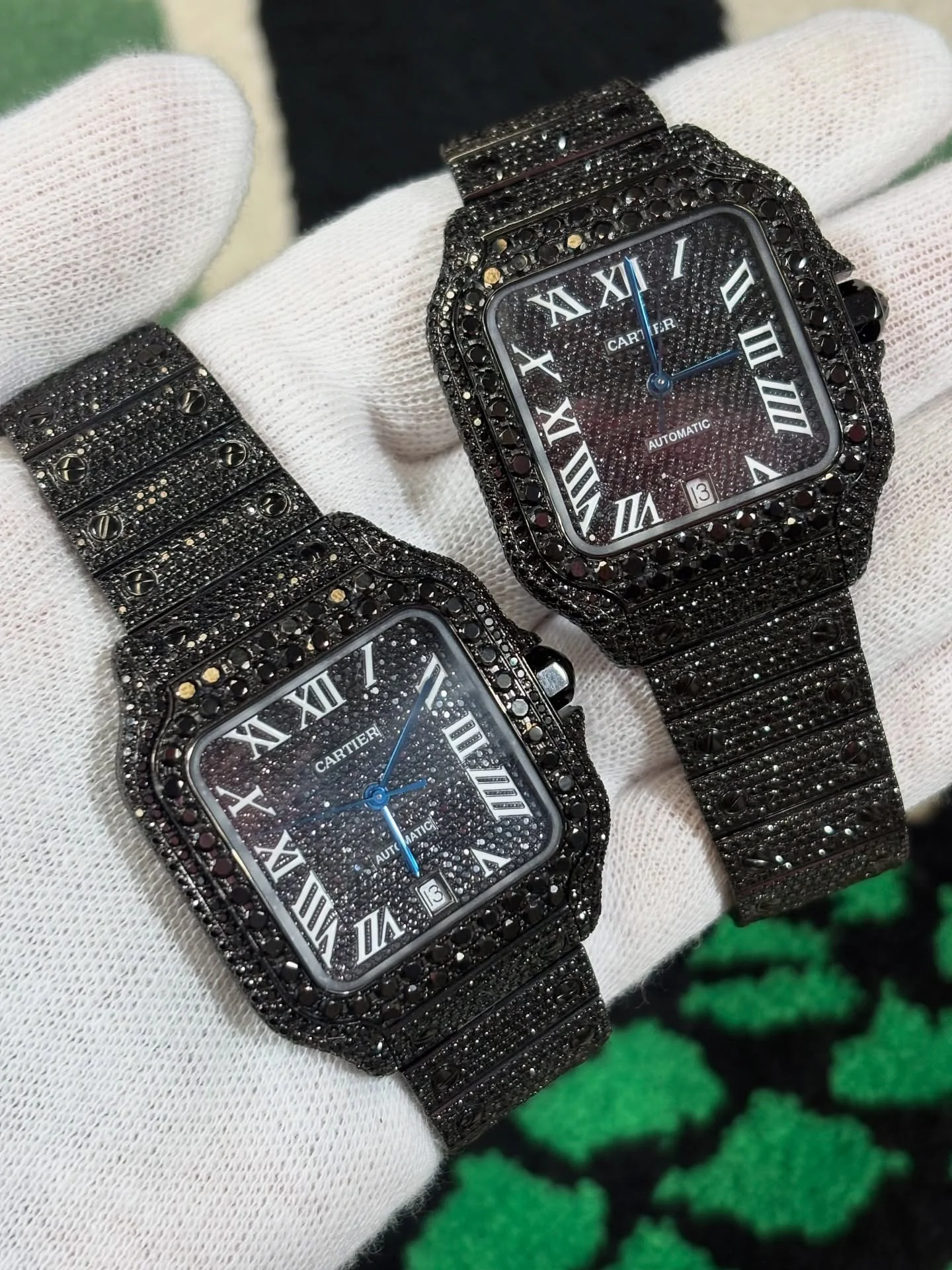 Black Diamond Cartier Santos