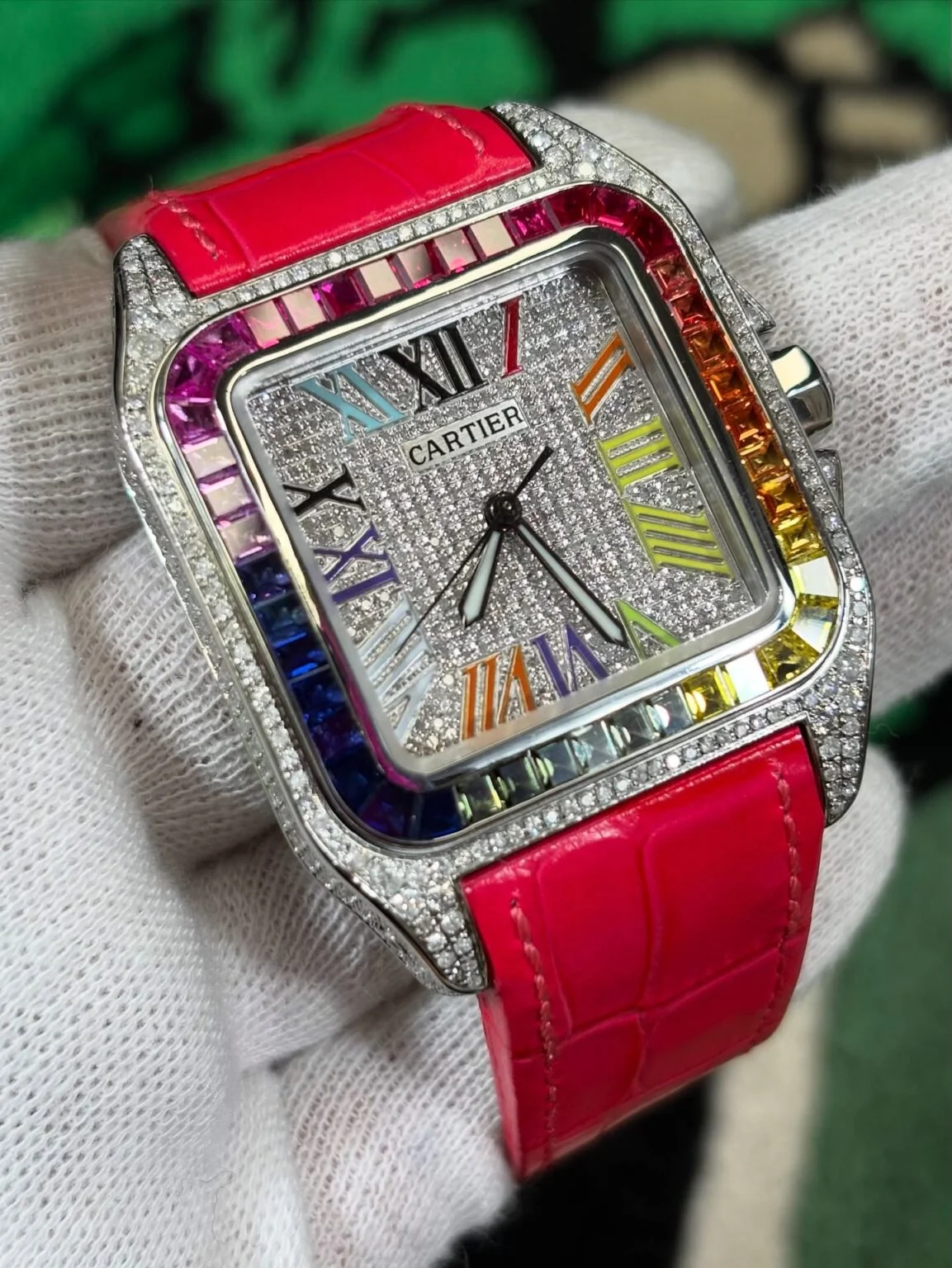 Buy Cartier Santos, Chromatic Scale Sapphires