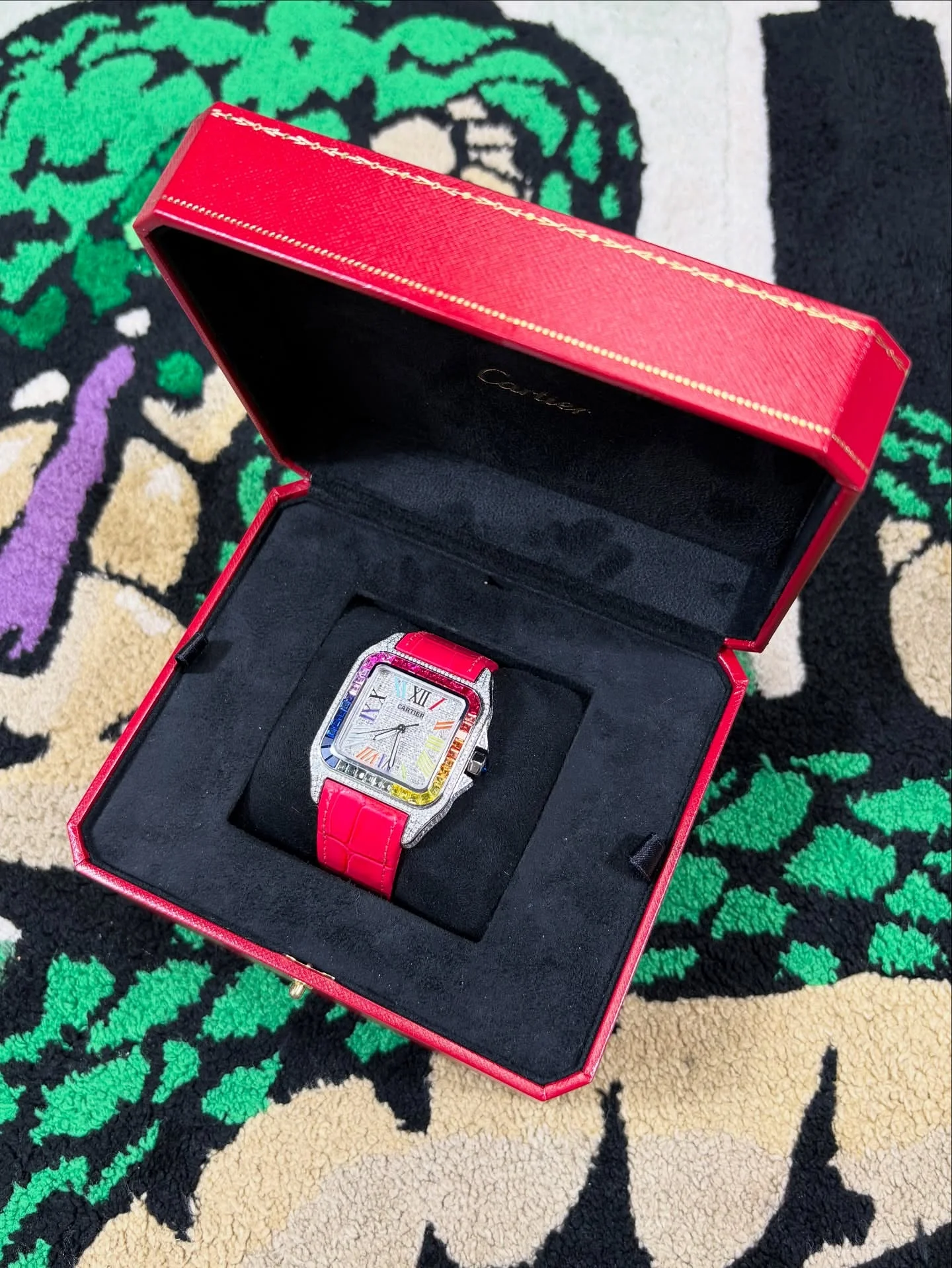 Buy Cartier Santos, Chromatic Scale Sapphires