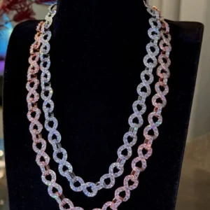 925 silver infinity link chain